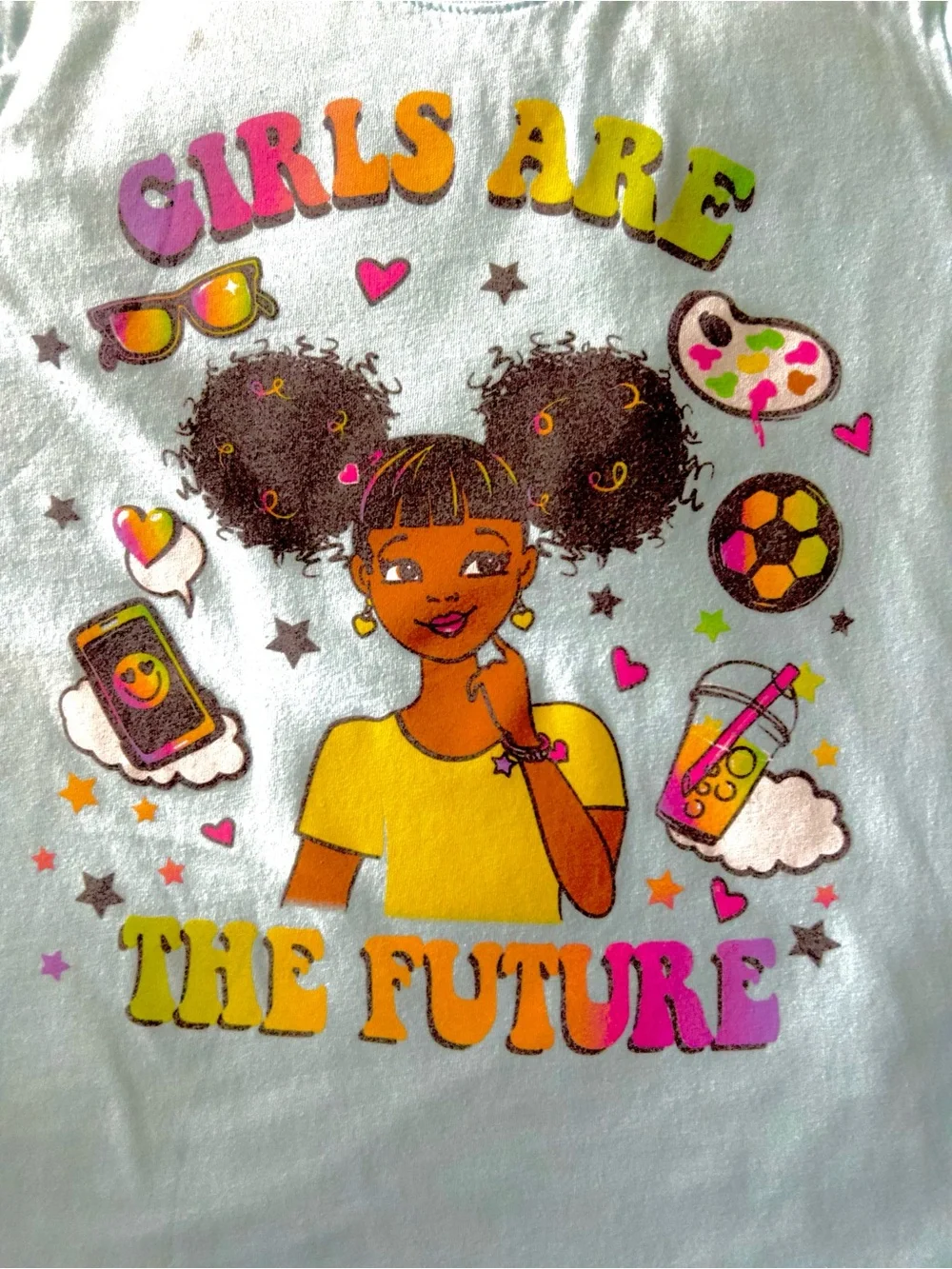 The Children's Place Light Blue 'Girls Are The Future' Graphic Tee